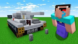 НУБ ПОСТРОИЛ ТАНК В МАЙНКРАФТ ! ТОЛЬКО НУБ ПОБЕДИТ В БИЛД БАТЛ МИНИ ИГРА В МАЙНКРАФТ