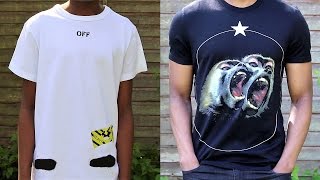 OFF WHITE & GIVENCHY T-Shirts UNBOXING & FIT REVIEW