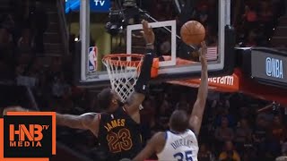 LeBron James Blocks KD / Cavaliers vs GS Warriors