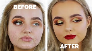 GLITTER & GLAM PROM MAKEUP LOOK | CHIT CHAT GRWM | Conagh Kathleen