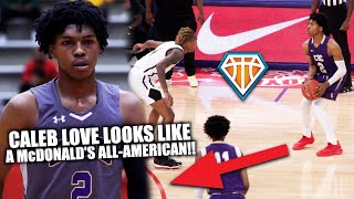 CALEB LOVE LOOKS LIKE A McDONALD'S ALL-AMERICAN!! | Fastest Rising Senior in the Country?!
