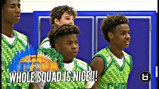 LeBron James Jr Got That LeBron James Sr Vision! BUT THE WHOLE SQUAD IS NICE!