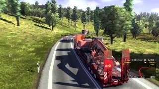 Euro Truck Simulator 2 - Transporting an Excavator to Kassel HD