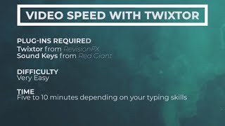 How to make music react to video Speed with Twixtor Plug-in [After Effects 2017+]