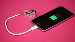 You can charge your mobile using blades