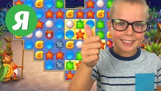 Игра для детей с рыбками - три в ряд - Fishdome Game Review