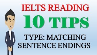Common mistakes and 10 tips to do type MATCHING SENTENCE ENDINGS