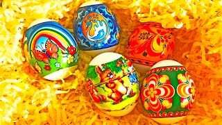 ВОЛШЕБНЫЕ ЯЙЦА! Украшаем яйца к Пасхе.Наклейки на яйца