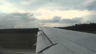 Взлёт Boeing 767-300 "Трансаэро" из "Домодедово"
