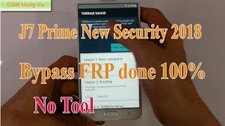 J7 Prime New Security 2018 Bypass Google Account (FRP) done - No Tool..
