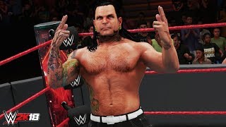 WWE 2K18 - Jeff Hardy NEW DLC Comeback & Gone Wrong Animations (Enduring Icons DLC)
