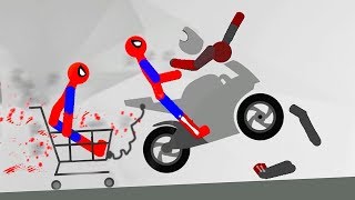 БЕШЕНЫЙ СТИКМЕН ВОЗВРАЩАЕТСЯ КРУТАЯ игра про машинки в смешном видео   про горе героя
