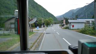 岐阜バス（岐阜乗合自動車） 高速白川郷線 前面展望 白川郷・平瀬温泉～牧戸・桜の郷荘川