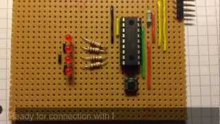 PIC board for PIC 16F818 or PIC16F819 ICSP
