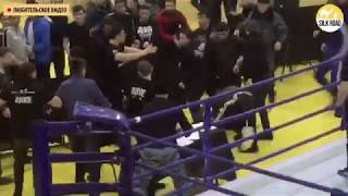 Массовая драка на чемпионате ММА в Нур-Султане