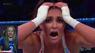 WWE Smackdown 6/5/18 Asuka hanicap match vs Absolution