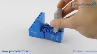 92.03SMA Розетка с винтовыми клеммами для реле 62.32/62.33