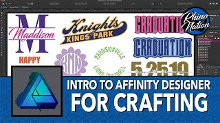 Affinity Designer for Crafting | Be Creative | Monograms | Logos | Knockouts |