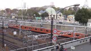鉄道のある風景 大阪・あべの 阿倍野歩道橋より (2-Jan-2014)