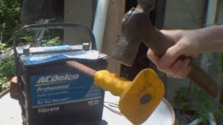 DIY: Opening a Car Battery and Repairing with Epsom Salts