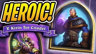 DESTROYING Heroic Khadgar with Warlock! Heist Chapter 5 | The Dalaran Heist | Rise of Shadows | HS