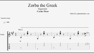 Zorba the Greek TAB - fingerstyle guitar tab (PDF + Guitar Pro)