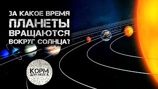 За какое время планеты вращаются вокруг Солнца?