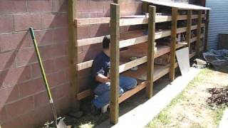 Time-lapse - log drying rack build