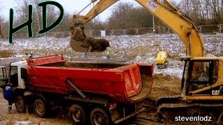 Bagger ☆ Excavators ☆ Pracujące koparki na budowie tunelu ☆ Łódź