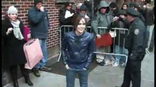 Ellen page - Outside of the David Letterman Show