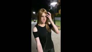 Female masking & walking around some more