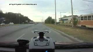 Тест антирадаров 2012г. Whistler 69RU на да-210 в спину и в бок