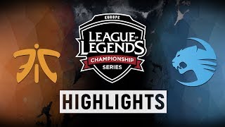 FNC vs. ROC - EU LCS Week 8 Day 1 Match Highlights (Spring 2018)