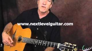 Beginner Gypsy Jazz guitar ala Django Reinhardt pick hand and arpeggio lesson