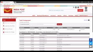 Speed Post Tracking : How to track consignment online