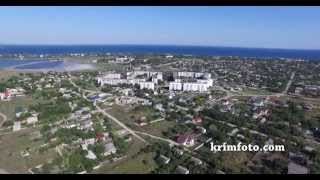 Заозерное Крым курортный поселок на берегу Черного моря 2015 с высоты птичьего полета