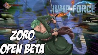 Jump force Open Beta: Three Thousand SonSons - Zoro Online Battles