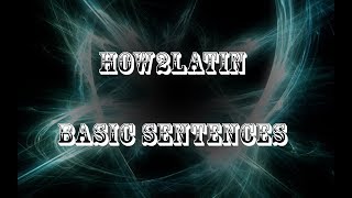 How2Latin | Episode 1: Basic Sentence with the first Declension