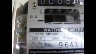 ผลของการติดตั้งมิเตอร์ไฟฟ้าที่ไม่อยู่ในแนวตั้ง kWh meter non vertical install effect
