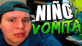 NIÑO VOMITA ASQUEROSO!!