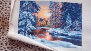 Вышивка.Готовая работа"Зимний пейзаж" от Лука-С.