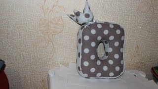 Мастер Класс корона и бантик Мягкие Буквы-Подушки Master Class crown and bow Soft Letter Pillows
