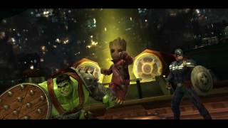 Marvel Future Fight - T2 Baby Groot v  Ebony Maw (No strikers)