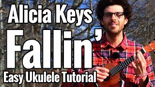Fallin' - Alicia Keys - Ukulele Tutorial With Chords & Easy Play Along