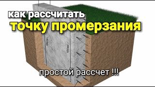 Как вычислить глубину ПРОМЕРЗАНИЯ фундамента? Простое объяснение.