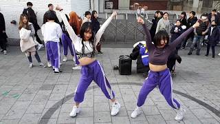 BLACKPINK 'FOREVER YOUNG' COVER CUTE SCHOOL GIRLS ENJOYING GOOD BUSKING TIME. FEEL REFRESHED.
