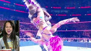 WWE Raw 5/15/17 Alicia Fox vs Sasha Banks