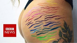 Stretch marks have never looked so good - BBC News