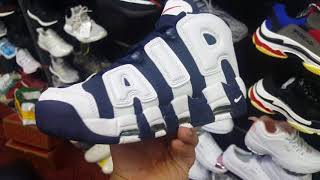 Giày Nike Air More Uptempo Trắng Xanh