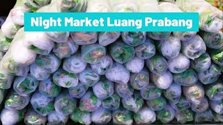 Food at Night Market in Luang Prabang, Laos